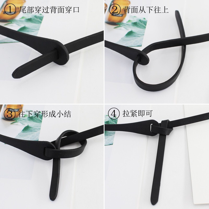 Đai váy áo da bản nhỏ 0.9cm xinh xắn - Dây nịt áo váy nhỏ da đẹp cá tính