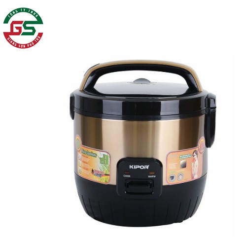 Nồi cơm điện KIPOR KP-N6518 - 1.8L, Chống dính Teflon, Dung tích lớn cho 4-6 người ăn, Màu trắng