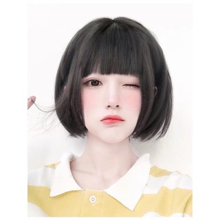 tóc giả nguyên đầu ngắn 😍TẶNG LƯỚI TRÙM 😍 mã Cc62