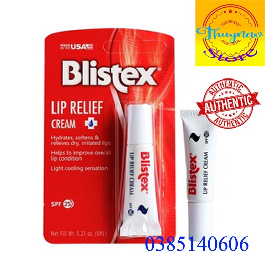 [NEW]  Dưỡng Môi BLISTEX Lip Relief Cream SPF 10