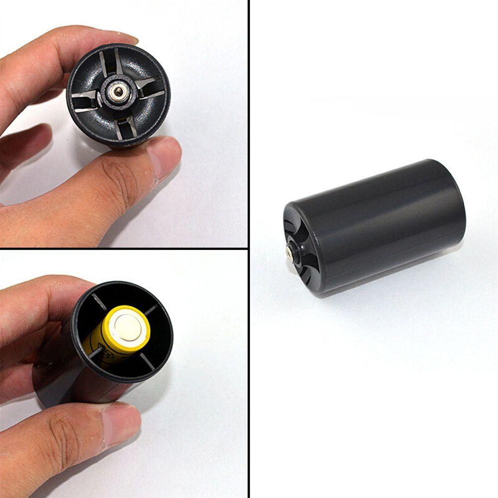 AUGUSTINA Bộ 4 Đầu Chuyển Đổi Pin AA Sang D Màu Đen Tiện Dụng Chất Lượng Cao