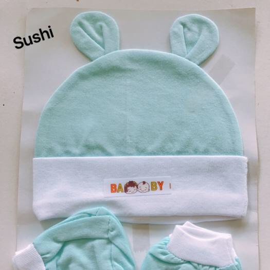 Set mũ, bao tay, bao chân cho bé