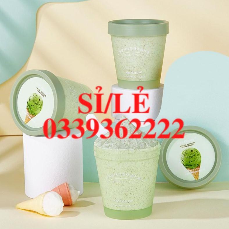 [ CHÍNH HÃNG ] Tẩy da chết matcha trà xanh Kiss Beauty Body Scrub 200G Sena Beauty  HAIANHSHOP