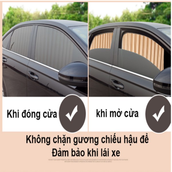 RÈM CHE NẮNG Ô TÔ CHỐNG TIA UV HIỆU QUẢ (BỘ 2 CÁI)