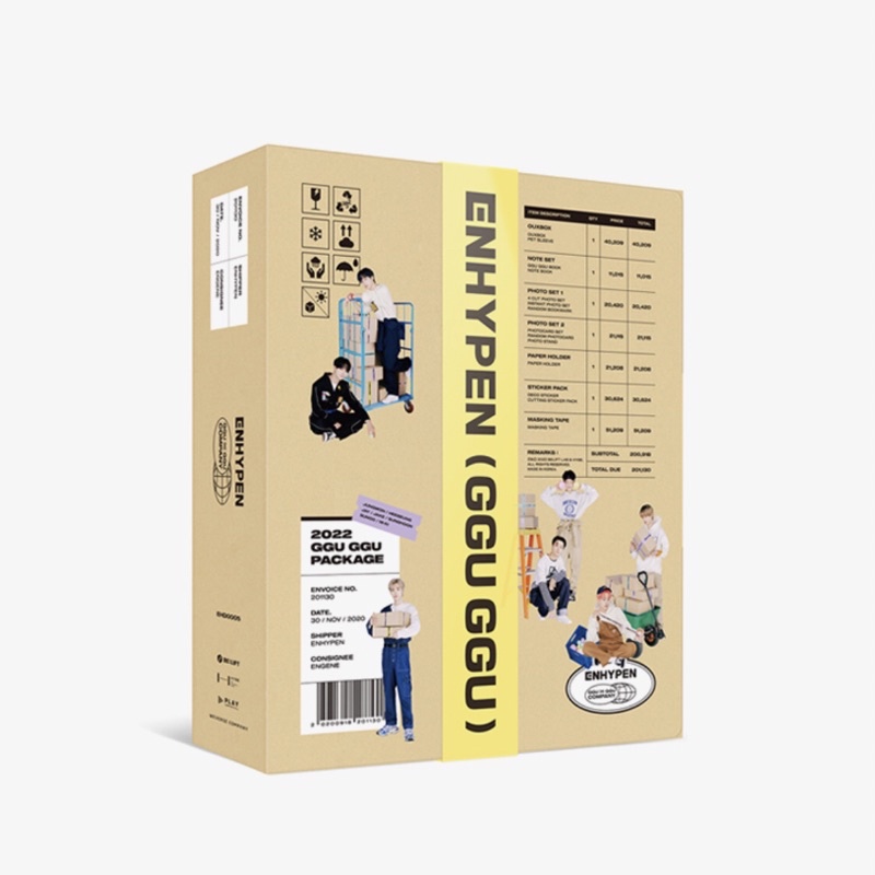 Set Ảnh ENHYPEN deco kit ggu ggu hàng chính hãng order weverse