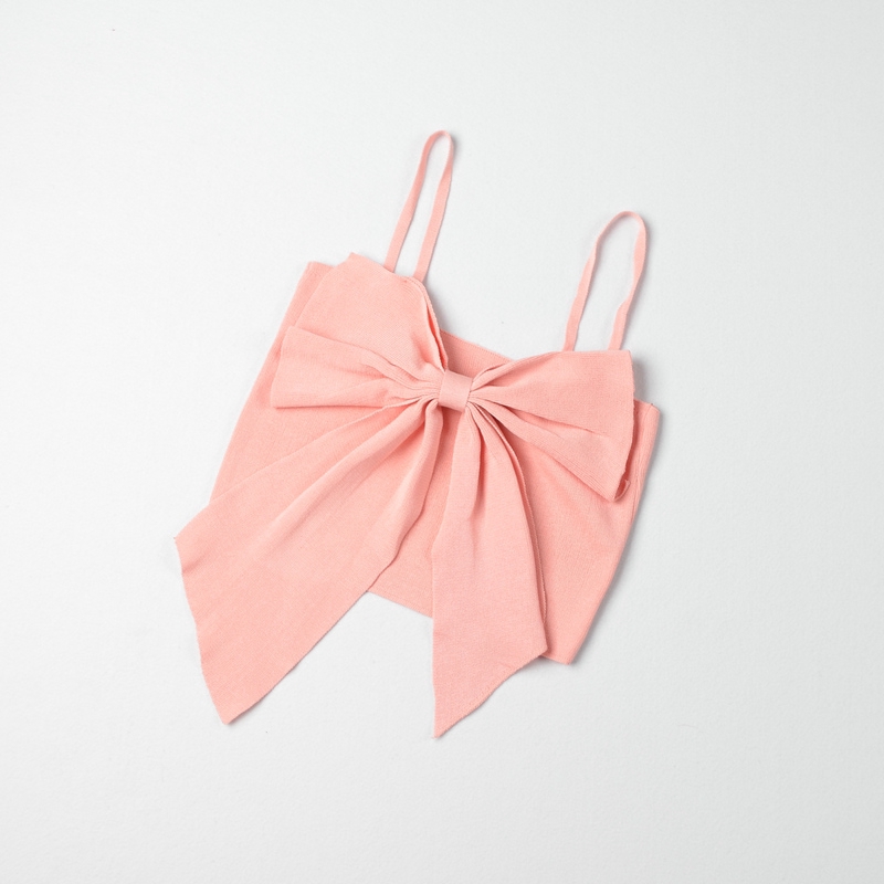 SUXI Áo Tank Top Hở Lưng Phối Nơ Thời Trang Mùa Hè Quyến Rũ Cho Nữ