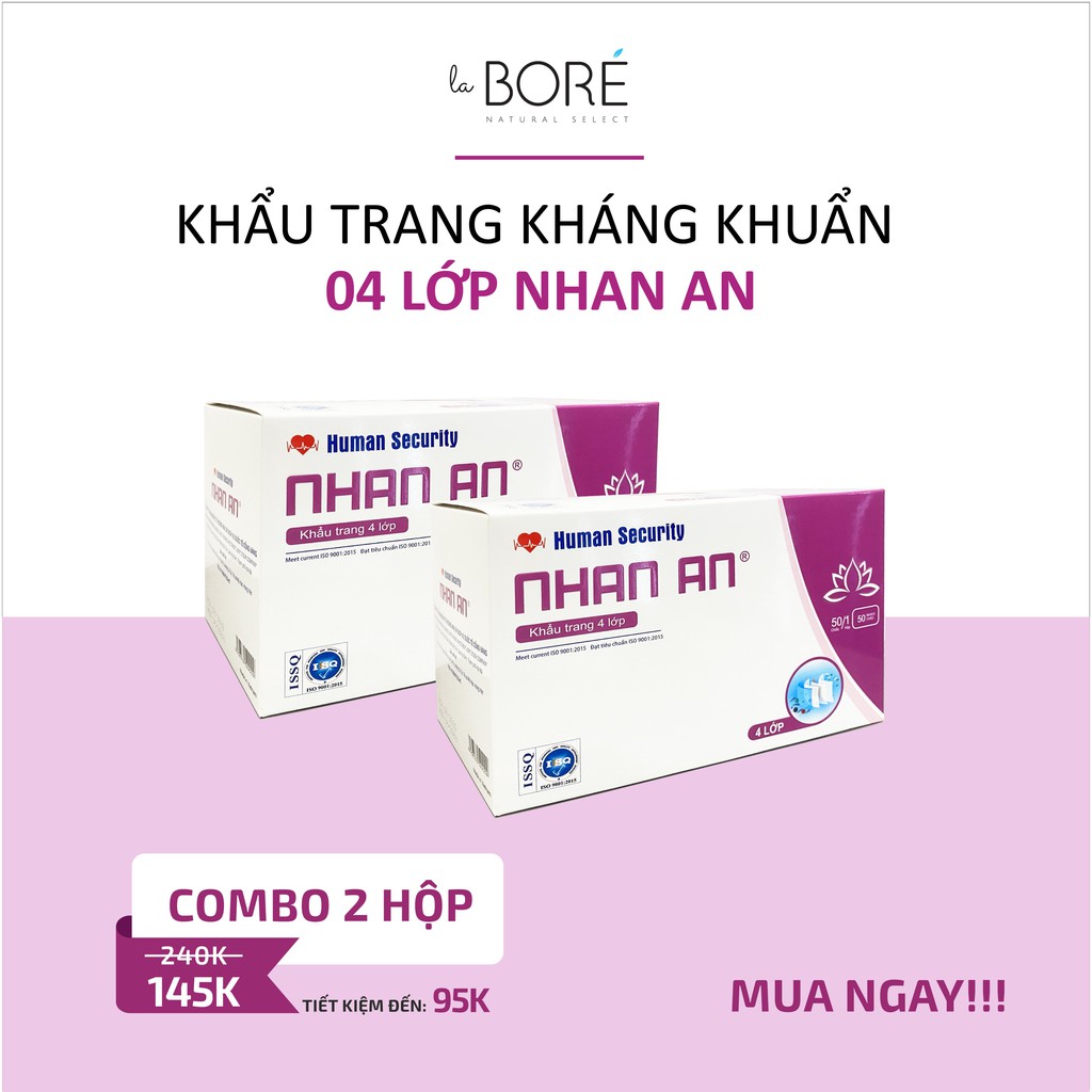 Combo 2 hộp Khẩu trang Nhan An