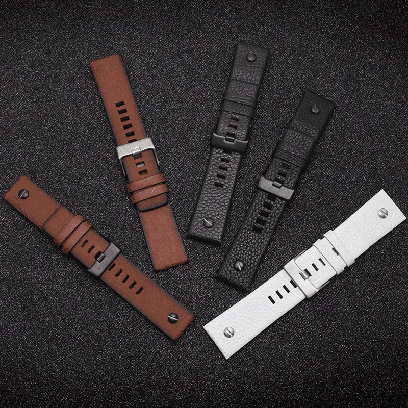 Dây Đeo Đồng Hồ Ba Mắt Bằng Da Diesel DZ4323DZ1657DZ1405