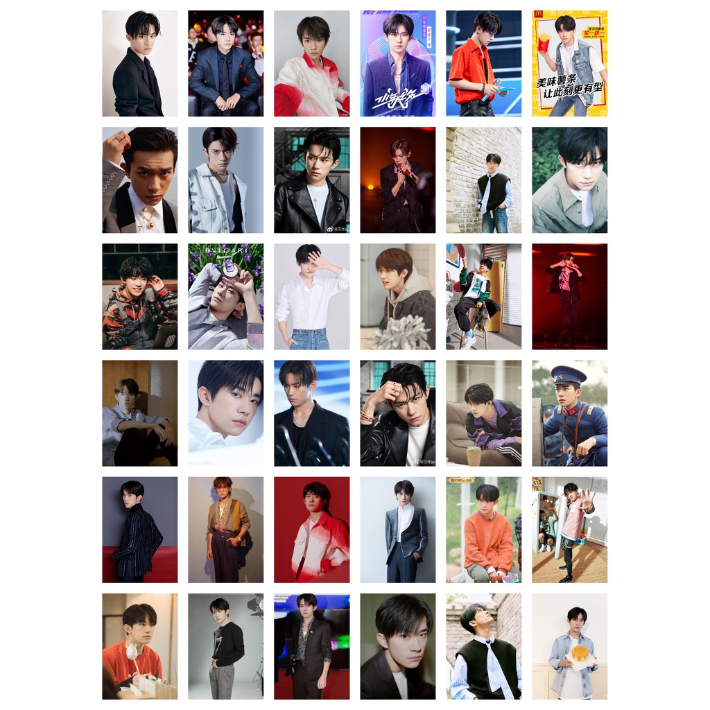 Lomo card 36 ảnh thành viên TFBOYS - Dịch Dương Thiên Tỉ Twitter