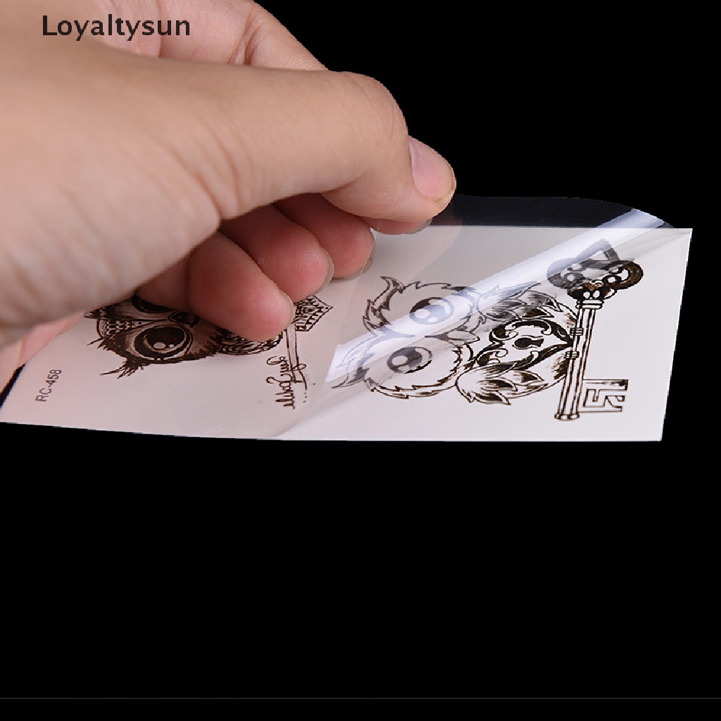 Hình Xăm Dán Hình Chim Cú Dễ Thương Xinh Xắn