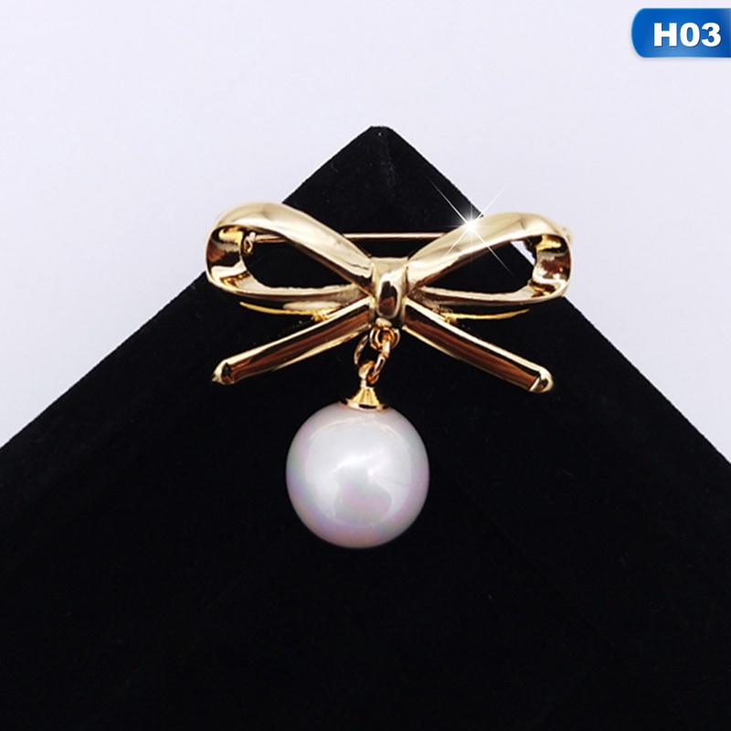 Ghim cài áo đính ngọc trai giả thời trang Hàn Quốc