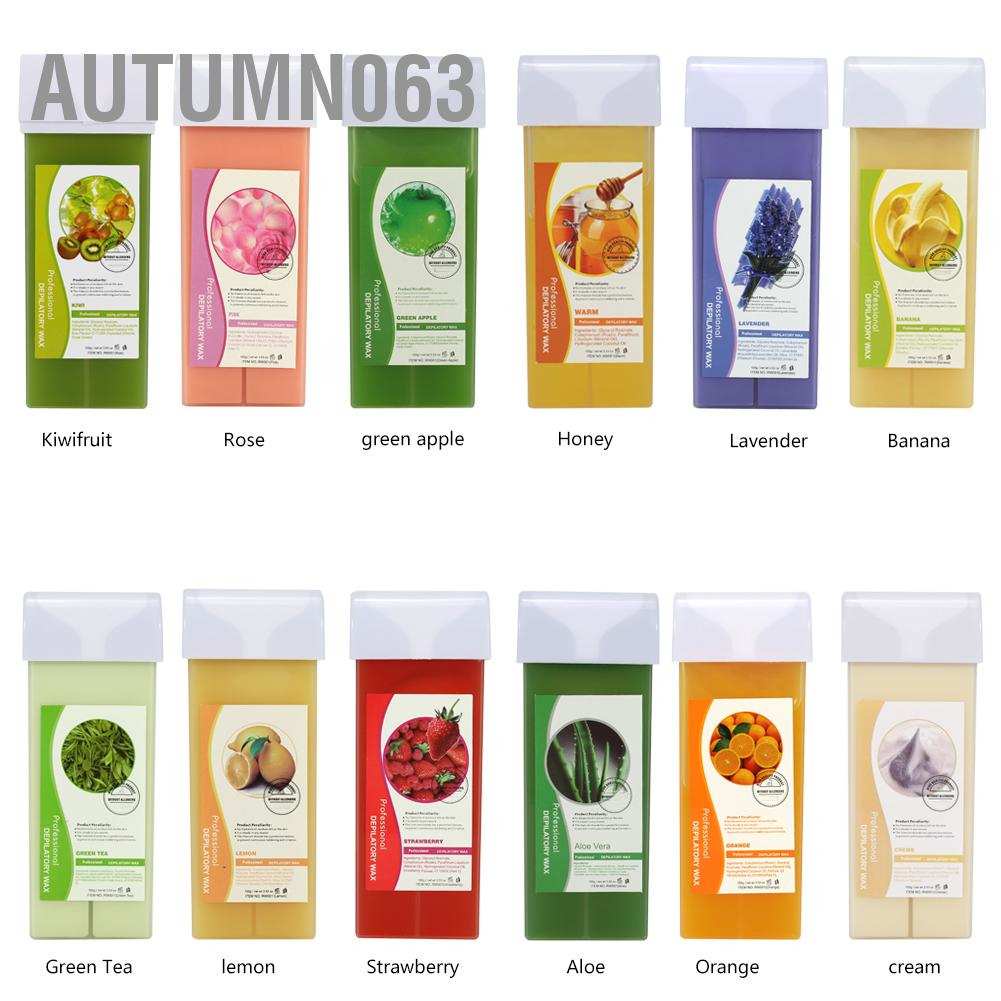 Hàng giao ngay Sáp tẩy lông mặt/ lông nách/ toàn thân 100g 12 hương vị chuyên dụng Autumn063