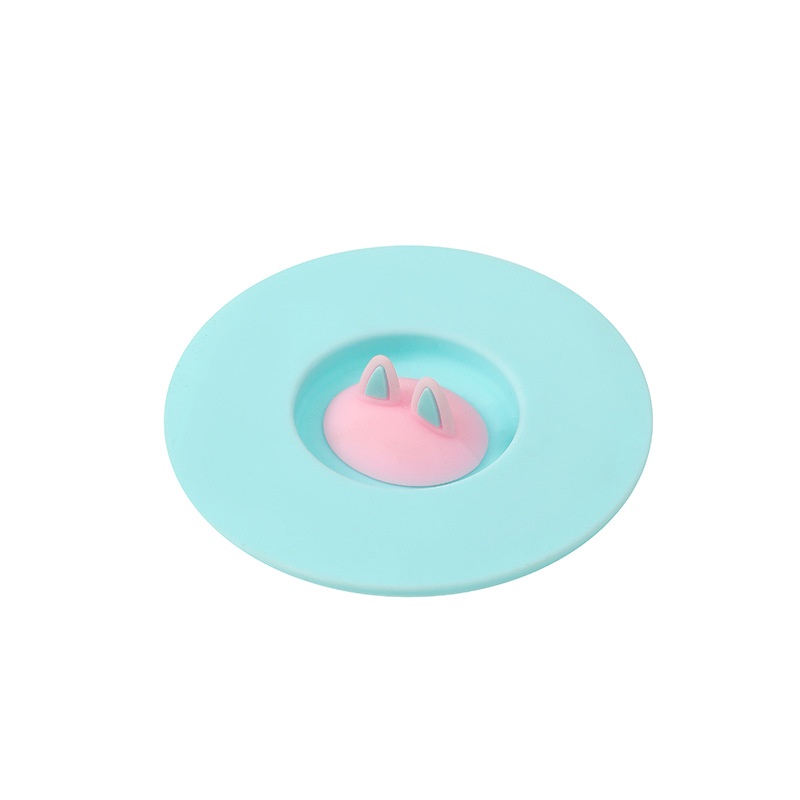 Nắp Đậy Ly Trà Bằng Silicone Chống Tràn Chống Bụi Hình Tai Mèo Sáng Tạo