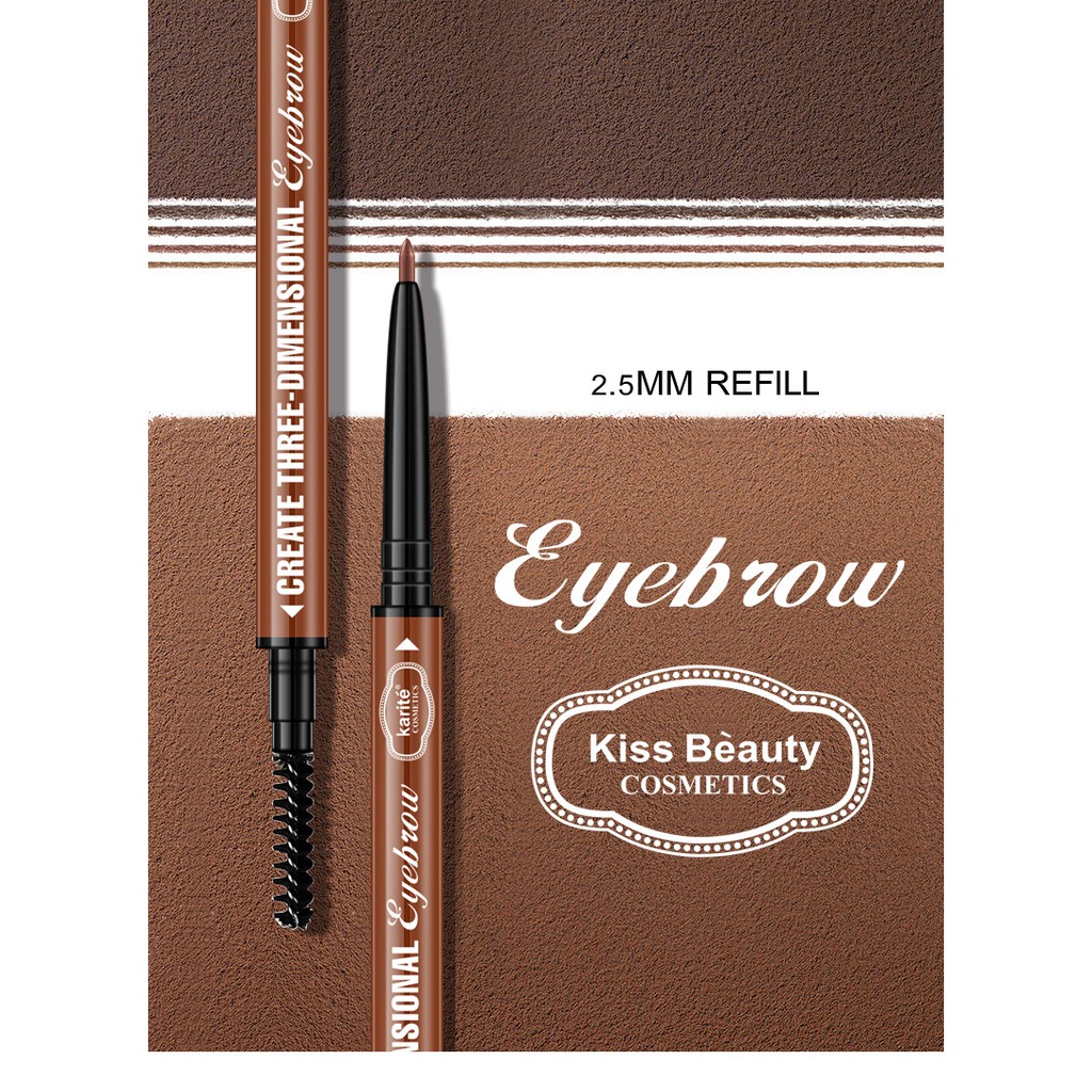 (Hàng Mới Về) Chì Kẻ Lông Mày Hai Đầu Không Thấm Nước Và Mồ Hôi Kiss Beauty | BigBuy360 - bigbuy360.vn
