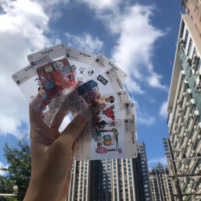 Card trong instagram BTS/BT21 Blackpink 8 tấm