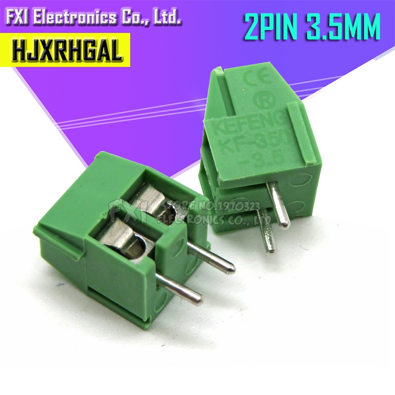 Set 20 Đầu Nối Dây Điện KF350-2P 3.5mm KF350 2 Pin Chuyên Dụng