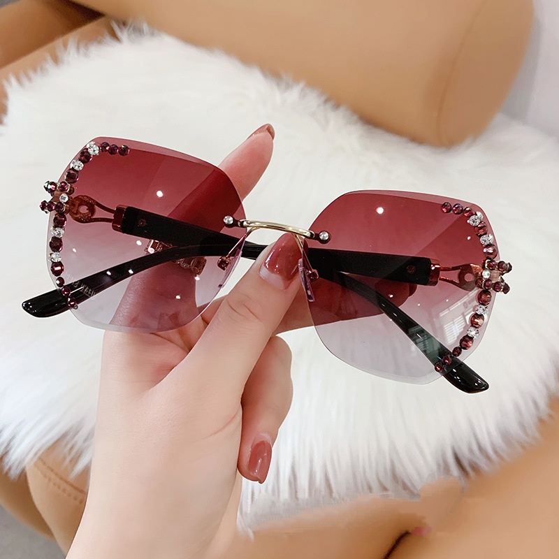 Kính Mát Nữ Không Gọng Chống Tia UV Sự Bảo Vệ