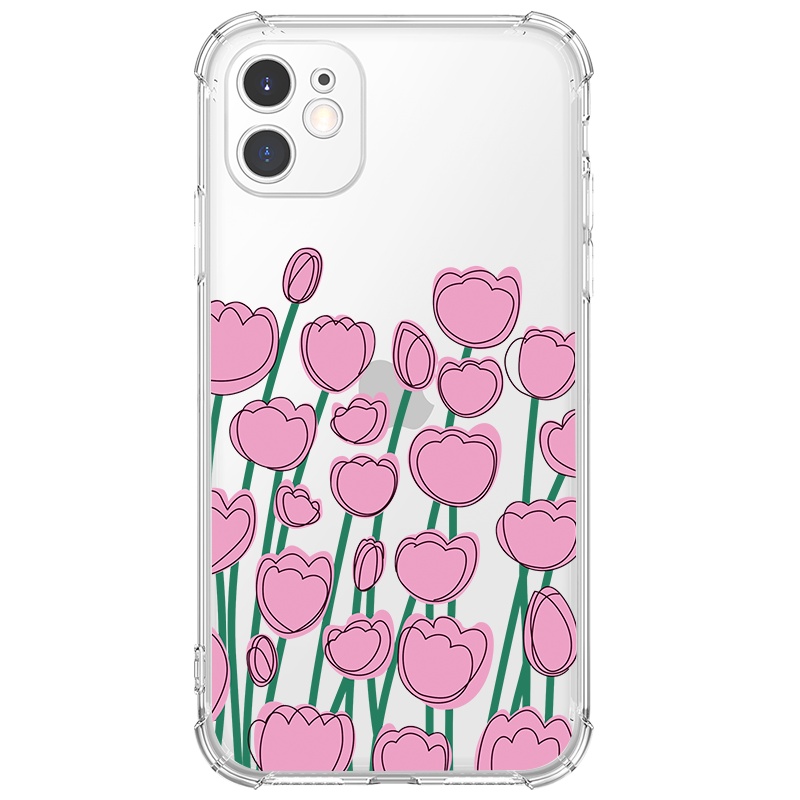 Ốp lưng JURSUE chống sốc mềm hình dễ thương đẹp cho iPhone 13 12 11 Pro Max SE 2020 X XR XS ip 8 7 6 6S Plus Y136