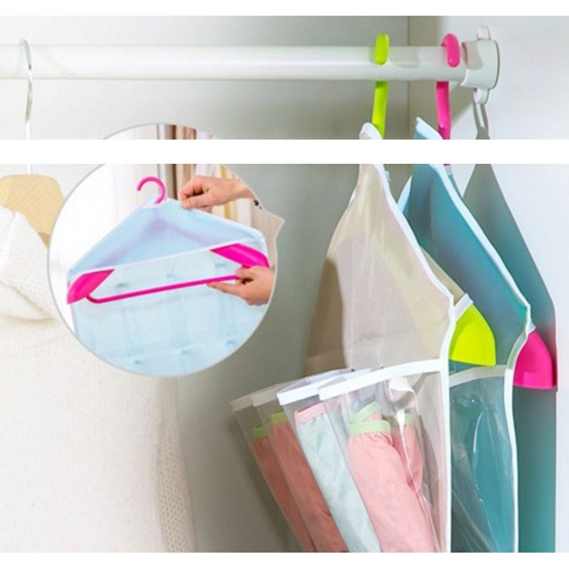 Túi 16 ngăn đựng tất, đồ lót... tiện dụng Duashop