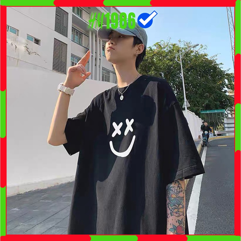Áo thun tay lỡ form rộng unisex HM1986 , Áo thun phông rộng , áo phông form rộng 3160