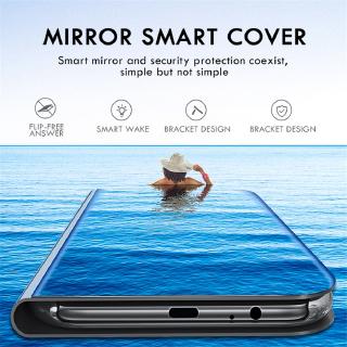 Smart Mirror Flip Case For samsung Galaxy note 10 lite note10 light 10lite note10lite N770F Stand book phone Cover fundas coque