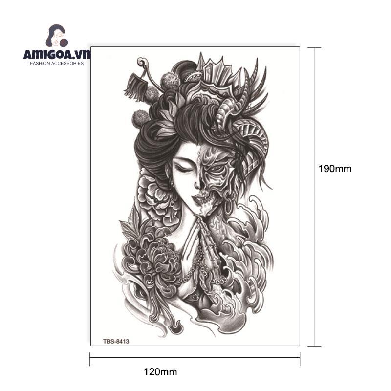 ✨✨Hình Xăm Dán Chống Thấm Nước Và Mồ Hôi Thiết Kế Hình Học Thời Trang