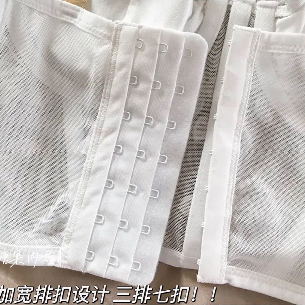Áo Ngực Thêu Hình Xương Cá Chống Chảy Xệ Dây Đeo Thép Mềm Có Thể Điều Chỉnh Cho Nữ