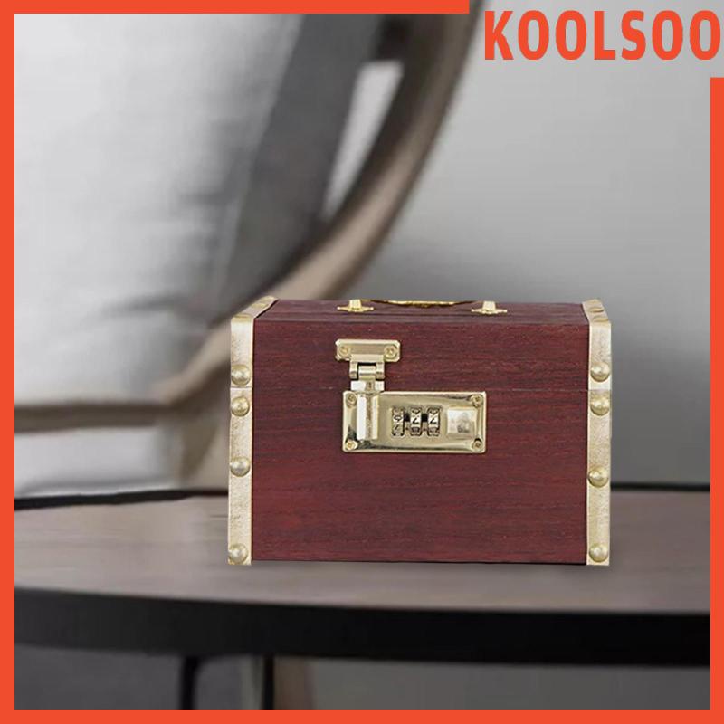 Hộp Đựng Tiền Tiết Kiệm Có Khóa Mật Khẩu Phong Cách Vintage Dành Cho Trẻ Em
