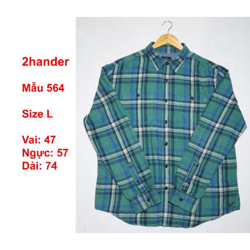 4 áo flannel 2hand (Inbox shop để chọn mẫu)