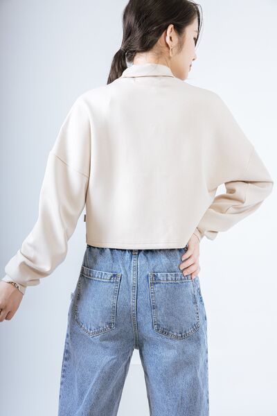 Áo nỉ vai rơi cao cổ | BigBuy360 - bigbuy360.vn