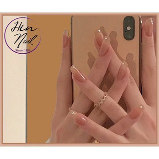 FKC [TẶNG keo + miếng dán silicon + dũa + miếng lau] 24 móng tay giả đính đá cao cấp 52 Q2