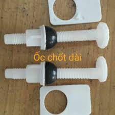 Ốc chốt nhựa dài dùng cho nắp bàn cầu - chuyên dùng cho bàn cầu inax, american, caesar,..