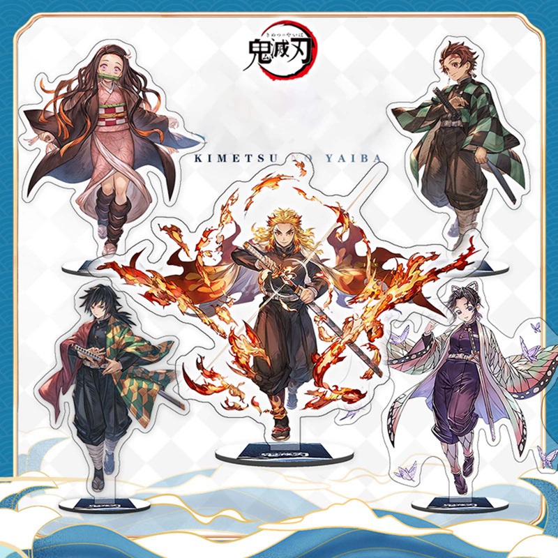 Mô hình đứng hình nhân vật trong kimetsu no yaiba trang trí bàn