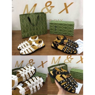 Sandal rọ đan đính đá