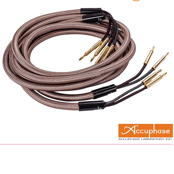 Bộ  Accuphase 40th Anniversary, bộ 02 Dây Loa Audio Âm Thanh Accuphase 40th Anniversary 2,5m Kèm Túi Nhung