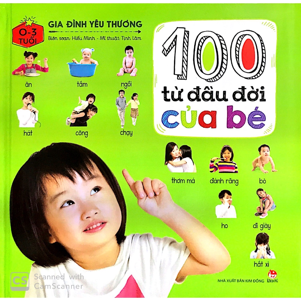 Sách - 100 Từ Đầu Đời Của Bé: Gia Đình Yêu Thương (Tái Bản 2019)