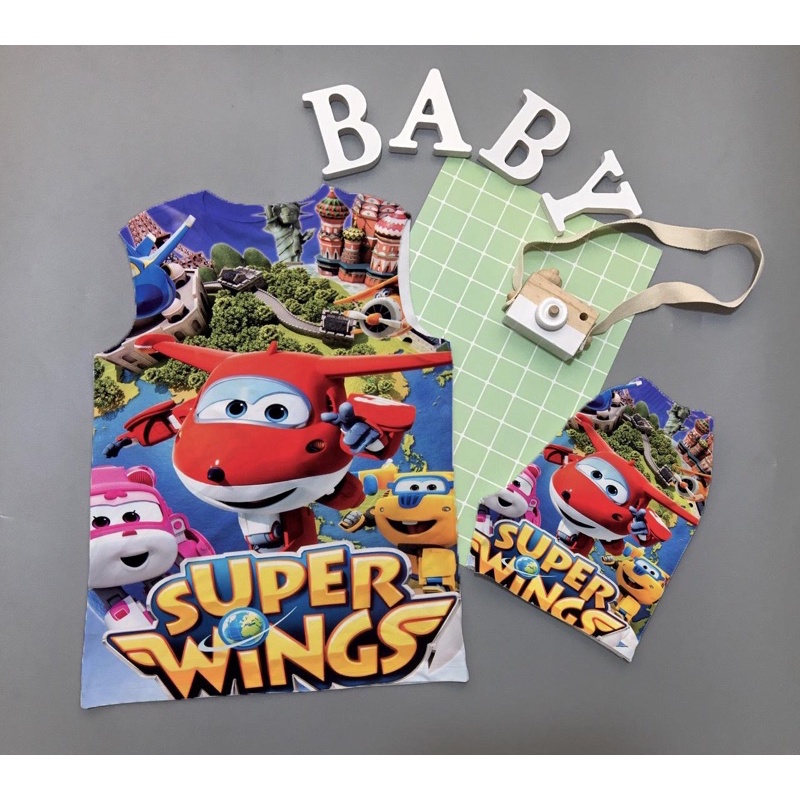 Đồ bộ in 3D hình super wings