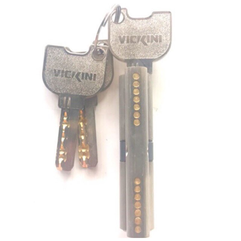 Ruột khoá VICKINI cửa tay gạt sảnh hàng cao cấp 2 đầu chìa ( loại nhỏ 29mm X 70mm )