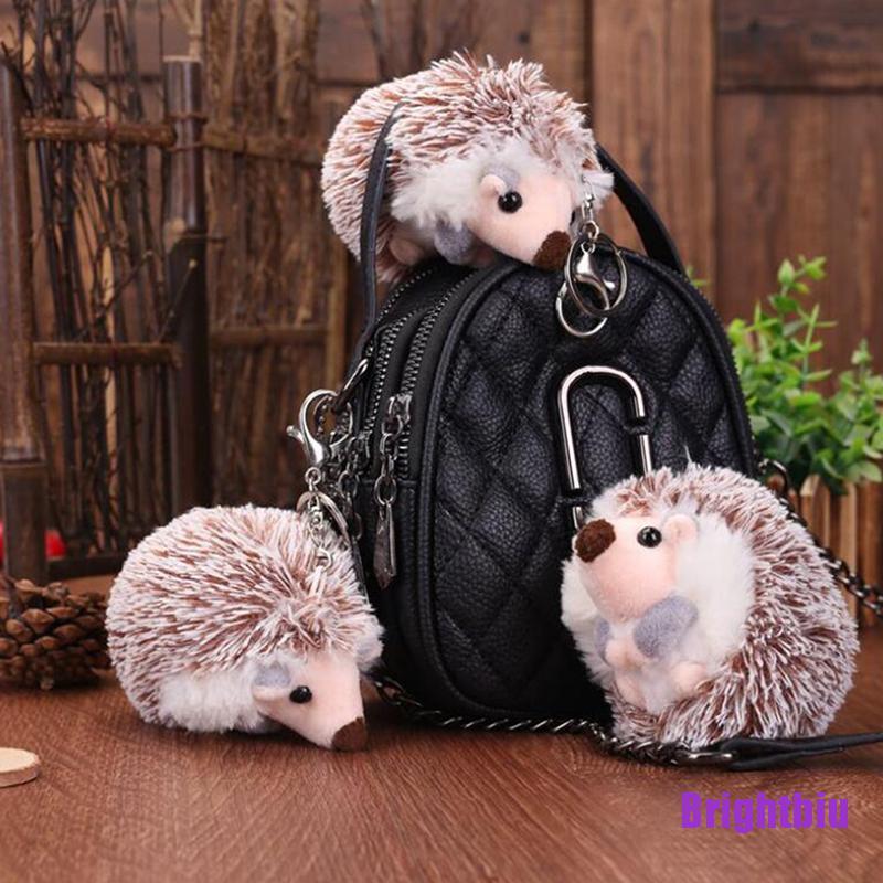 Móc khóa hình nhím nhồi bông đáng yêu 10cm