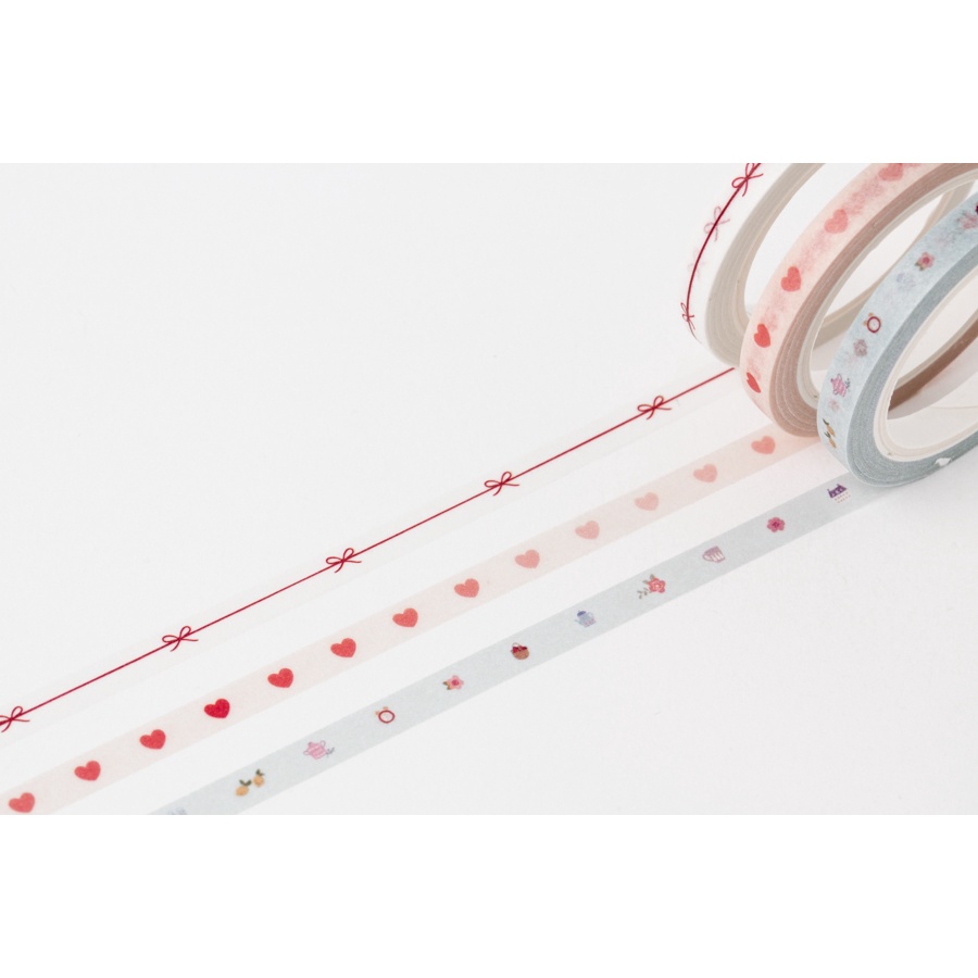 Set 3 Cuộn Băng Keo Trang Trí ARTBOX Hàn Quốc 5mm Họa Tiết Nhỏ Xinh