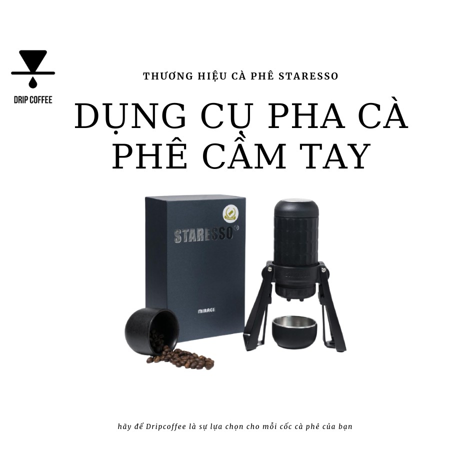 Máy pha cà phê cầm tay cao cấp Staresso pro (Mirage)