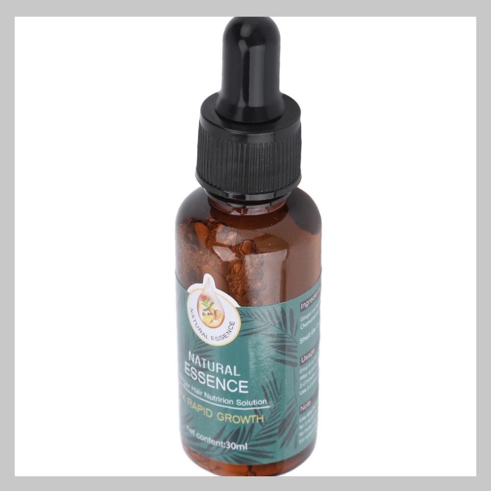 Fluorine073 4 cái 30ml Gừng Serum mọc tóc Làm rõ da đầu lại Tăng cường sức mạnh cho gốc Mọc dày hơn Dầu phụ nữ và nam giới