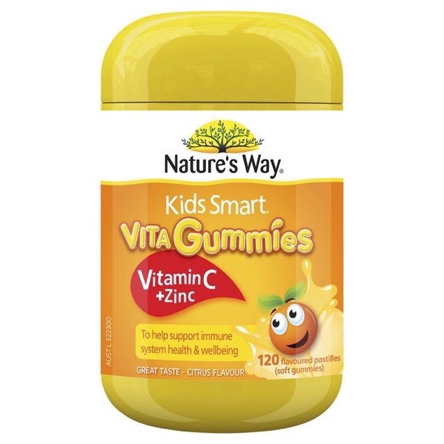 Vitamin Nature's Way Kids Smart VITA Gummies Vitamin C + Zinc