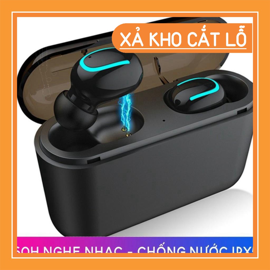 Xả kho - (CAO CẤP) Tai Nghe Bluetooth Không Dây Q32 TWS - Chống Nước IPX5 - Nghe 60h - Tích Hợp Micro - Tự Động Kết Nối