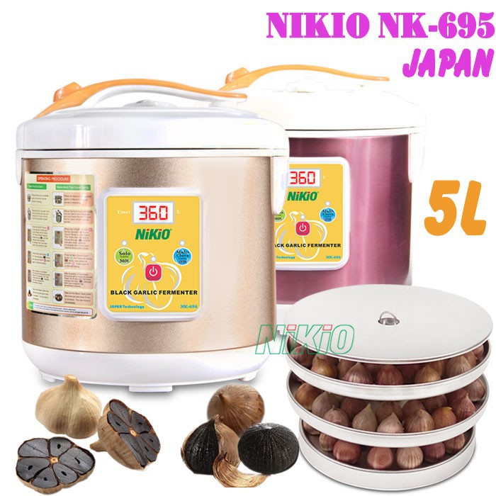 Máy làm tỏi đen Nhật Bản Nikio NK-695 - 5 lít - Đỏ Tím