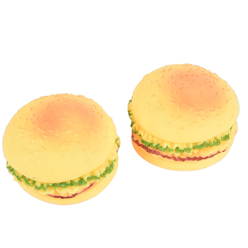Đồ Chơi Hình Bánh Burger Phát Ra Tiếng Kêu Cho Thú Cưng