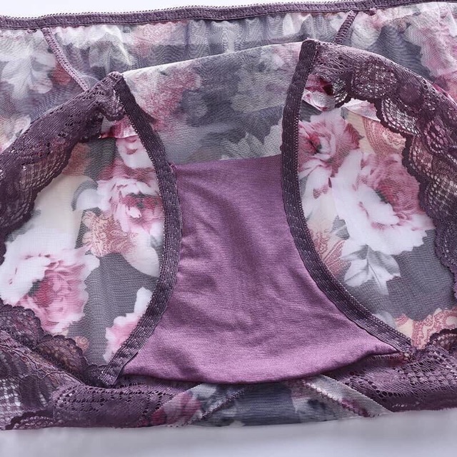 Set 5 quần lót ren hoa 3D cao cấp 5818