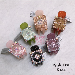 [Xịn] Kẹp tóc 3 răng đá cao cấp Marcely