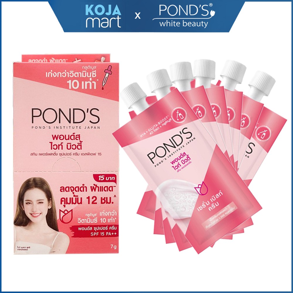 (Hộp 6 Gói) Kem Dưỡng Da Pond's Trắng Hồng Nội Địa Thái Lan