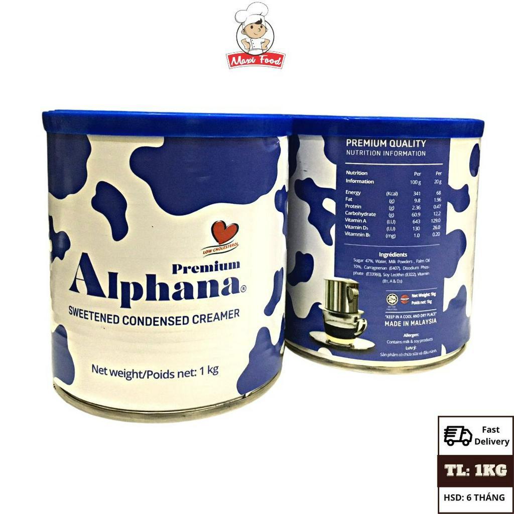 Sữa đặc Premium Alphana nhập khẩu Malaysia lon 1KG